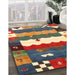 Machine Washable Contemporary Chestnut Brown Rug in a Family Room, wshcon2707