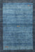 Contemporary Blue Modern Rug, con2712