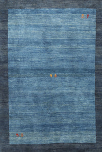 Machine Washable Contemporary Blue Rug, wshcon2712