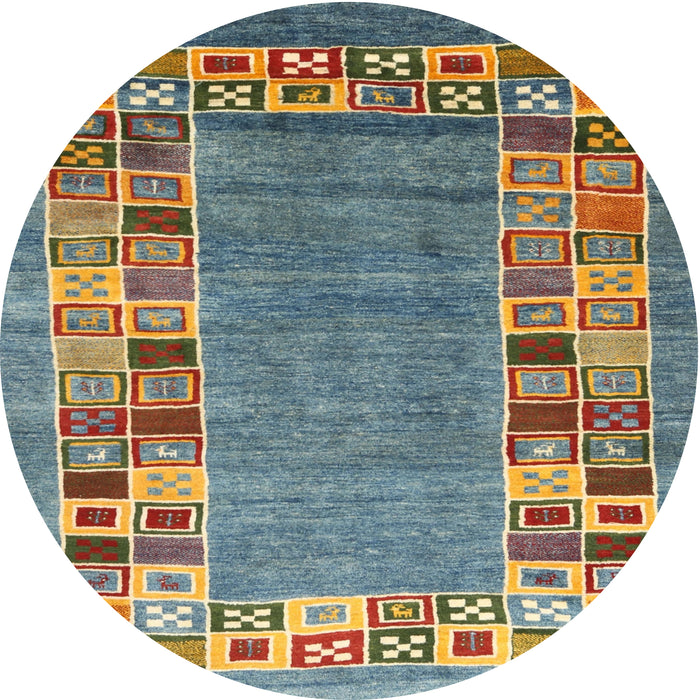 Square Machine Washable Contemporary Dark Sea Green Rug, wshcon2713