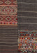 Contemporary Brown Patchwork Rug, con2716