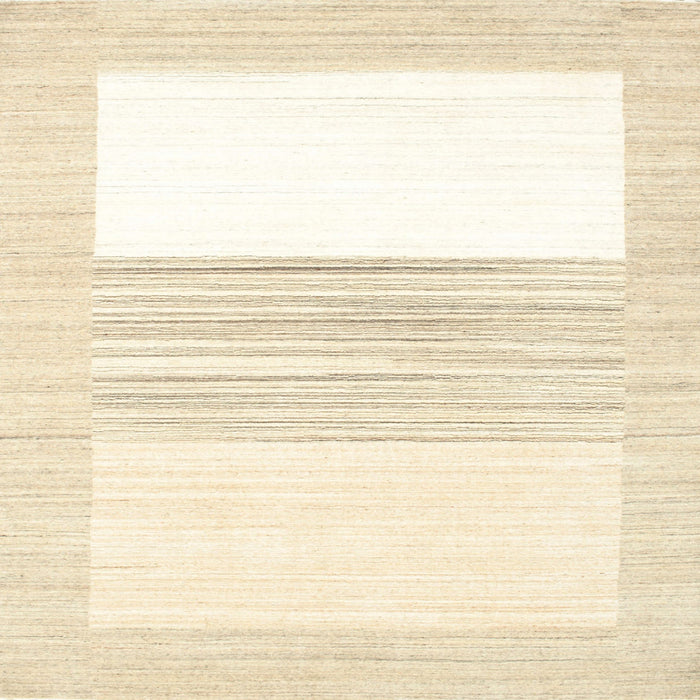 Sideview of Machine Washable Contemporary Parchment Beige Rug, wshcon271