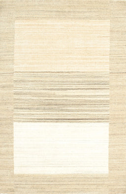 Machine Washable Contemporary Parchment Beige Rug, wshcon271
