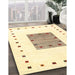Machine Washable Contemporary Pastel Yellow Rug in a Family Room, wshcon2722