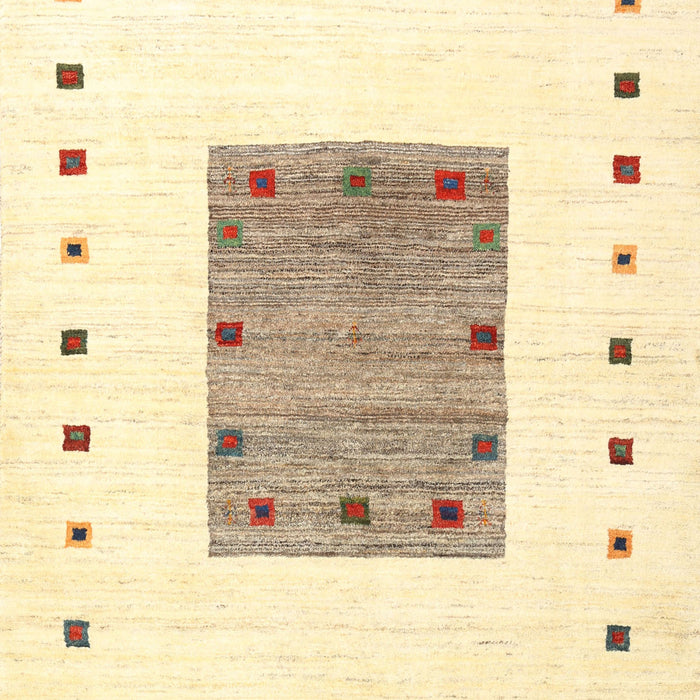 Machine Washable Contemporary Pastel Yellow Rug, wshcon2722