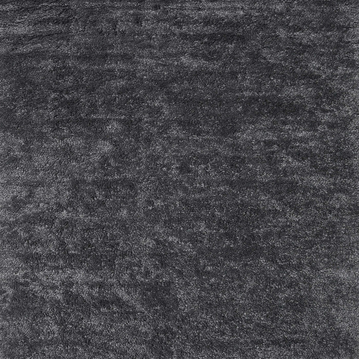 Square Contemporary Carbon Gray Modern Rug, con2723