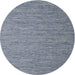 Square Machine Washable Contemporary Purple Navy Blue Rug, wshcon2725