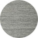 Sideview of Contemporary Carbon Gray Modern Rug, con2727