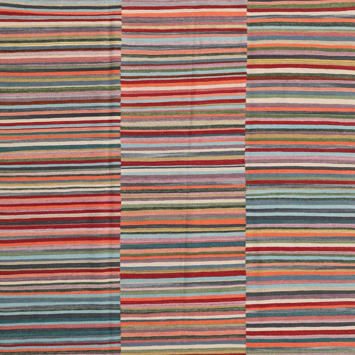 Contemporary Sienna Brown Southwestern Rug, con2728