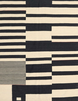 Contemporary Charcoal Black Modern Rug, con2729