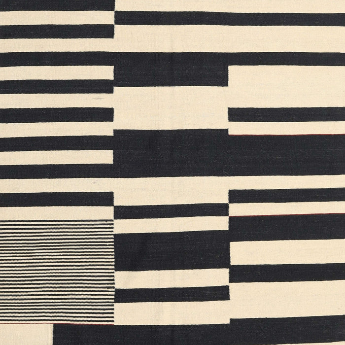 Contemporary Charcoal Black Modern Rug, con2729