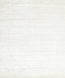 Contemporary Pearl White Beige Solid Rug, con272