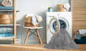 Machine Washable Contemporary Cloud Gray Rug in a Washing Machine, wshcon2731