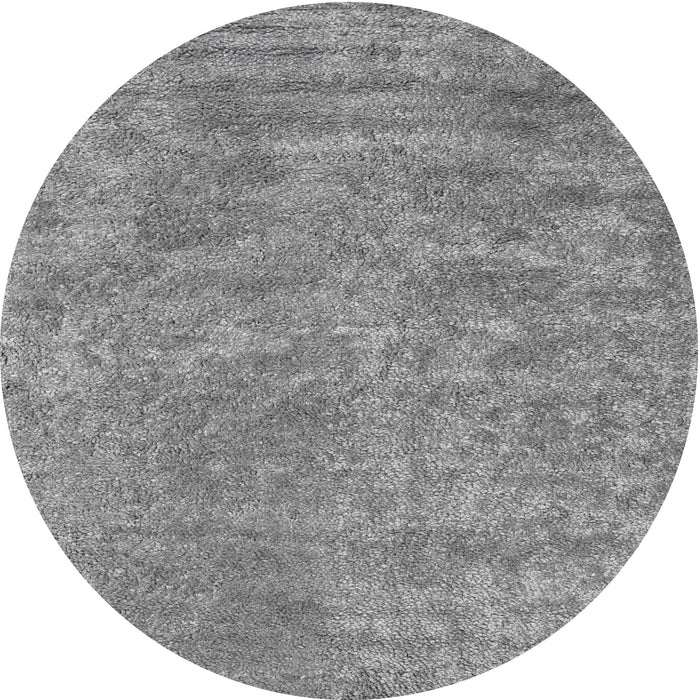 Sideview of Contemporary Gray Modern Rug, con2732