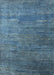 Contemporary Blue Modern Rug, con2734