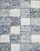 Contemporary Gray Checkered Rug, con2735