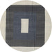 Square Machine Washable Contemporary Gray Rug, wshcon2736