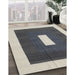 Contemporary Gray Modern Rug in Family Room, con2736