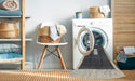 Machine Washable Contemporary Gray Rug in a Washing Machine, wshcon2736