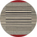 Square Machine Washable Contemporary Brown Rug, wshcon2738