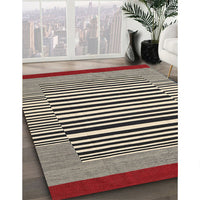 Contemporary Brown Modern Rug, con2738