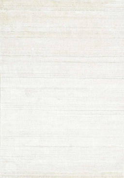 Contemporary Pearl White Beige Solid Rug, con273