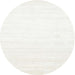 Sideview of Contemporary Pearl White Beige Solid Rug, con273