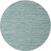 Square Machine Washable Contemporary Sea Green Rug, wshcon2741