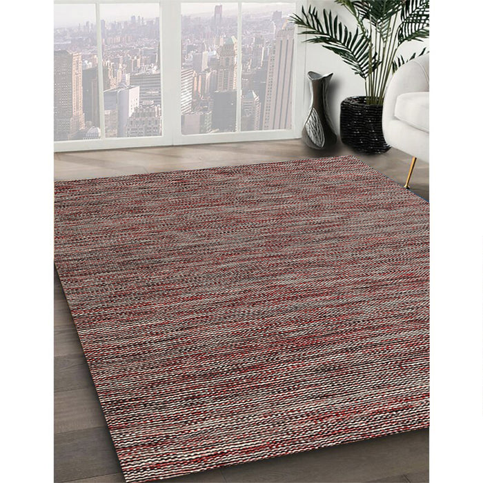 Machine Washable Contemporary Bakers Brown Rug in a Family Room, wshcon2743