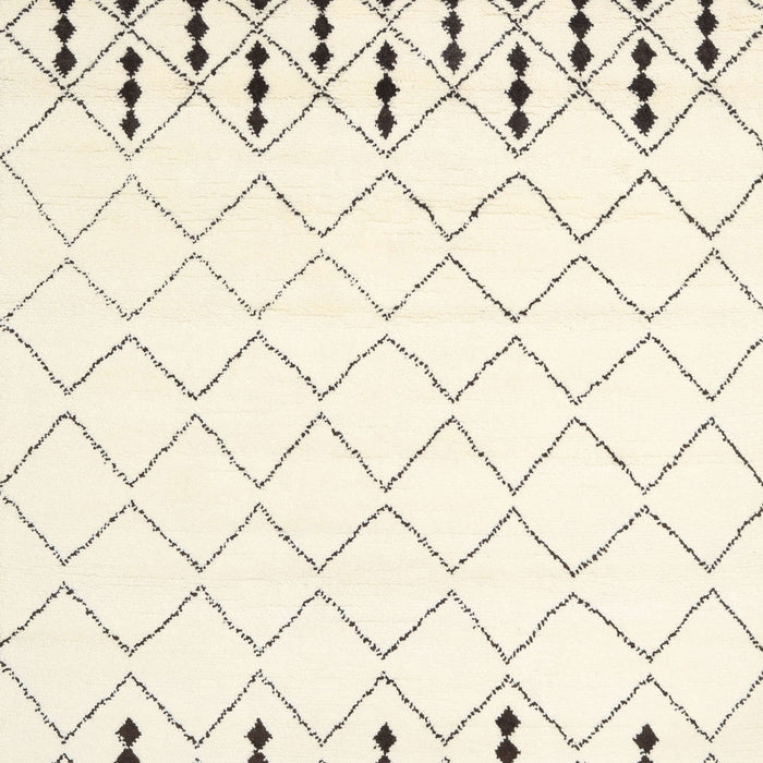 Contemporary Lemon Beige Trellis Rug, con2744