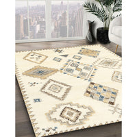 Contemporary Brown Solid Rug, con2747