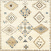 Square Contemporary Brown Solid Rug, con2747