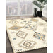 Contemporary Brown Solid Rug in Family Room, con2747