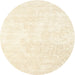 Sideview of Contemporary Beige Solid Rug, con2748