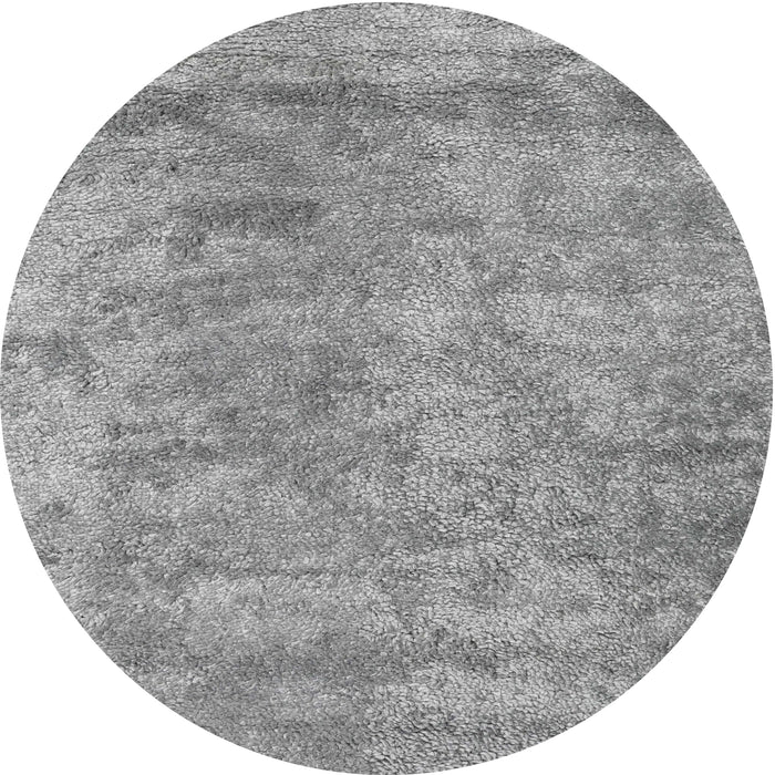 Sideview of Contemporary Cloud Gray Modern Rug, con2749