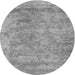 Sideview of Contemporary Cloud Gray Modern Rug, con2749