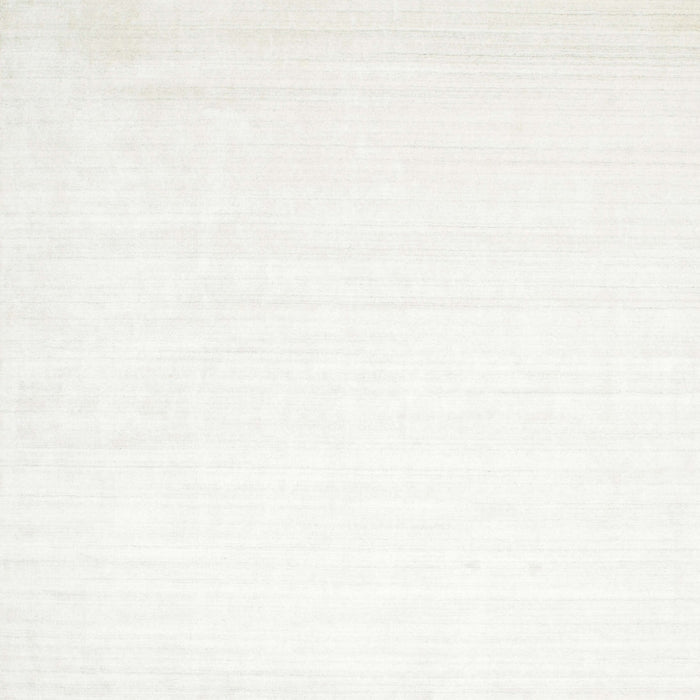 Contemporary Pearl White Beige Solid Rug, con274