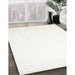 Machine Washable Contemporary Pearl White Beige Rug in a Family Room, wshcon274