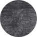 Sideview of Contemporary Gray Modern Rug, con2750