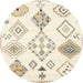 Sideview of Contemporary Bisque Beige Solid Rug, con2752