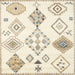 Square Contemporary Bisque Beige Solid Rug, con2752