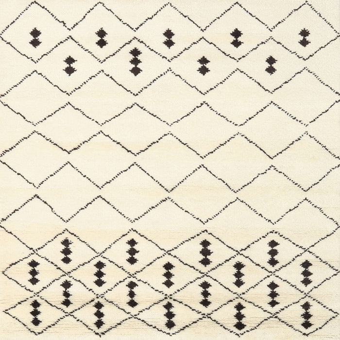 Sideview of Machine Washable Contemporary Parchment Beige Rug, wshcon2753