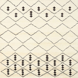 Square Contemporary Beige Solid Rug, con2753