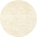 Sideview of Contemporary Vanilla Gold Solid Rug, con2754