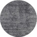 Sideview of Contemporary Gray Modern Rug, con2757