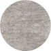 Sideview of Contemporary Pale Silver Gray Modern Rug, con2758