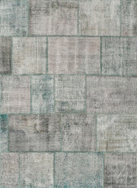 Machine Washable Contemporary Sage Green Rug, wshcon275