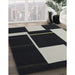 Machine Washable Contemporary Midnight Gray Rug in a Family Room, wshcon2760