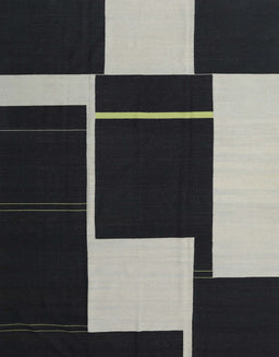 Machine Washable Contemporary Midnight Gray Rug, wshcon2760