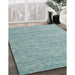 Machine Washable Contemporary Light Steel Blue Rug in a Family Room, wshcon2762